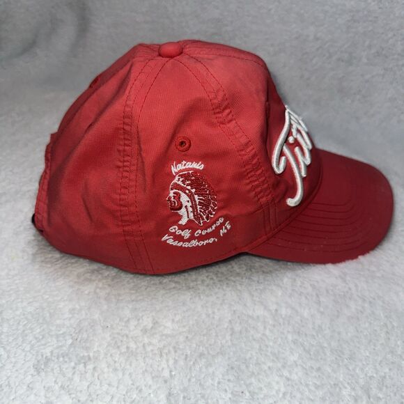 Titleist Hat Cap Strap Back Red Golf Embroidered A Flex Preppy Casual Essential - Picture 2 of 8